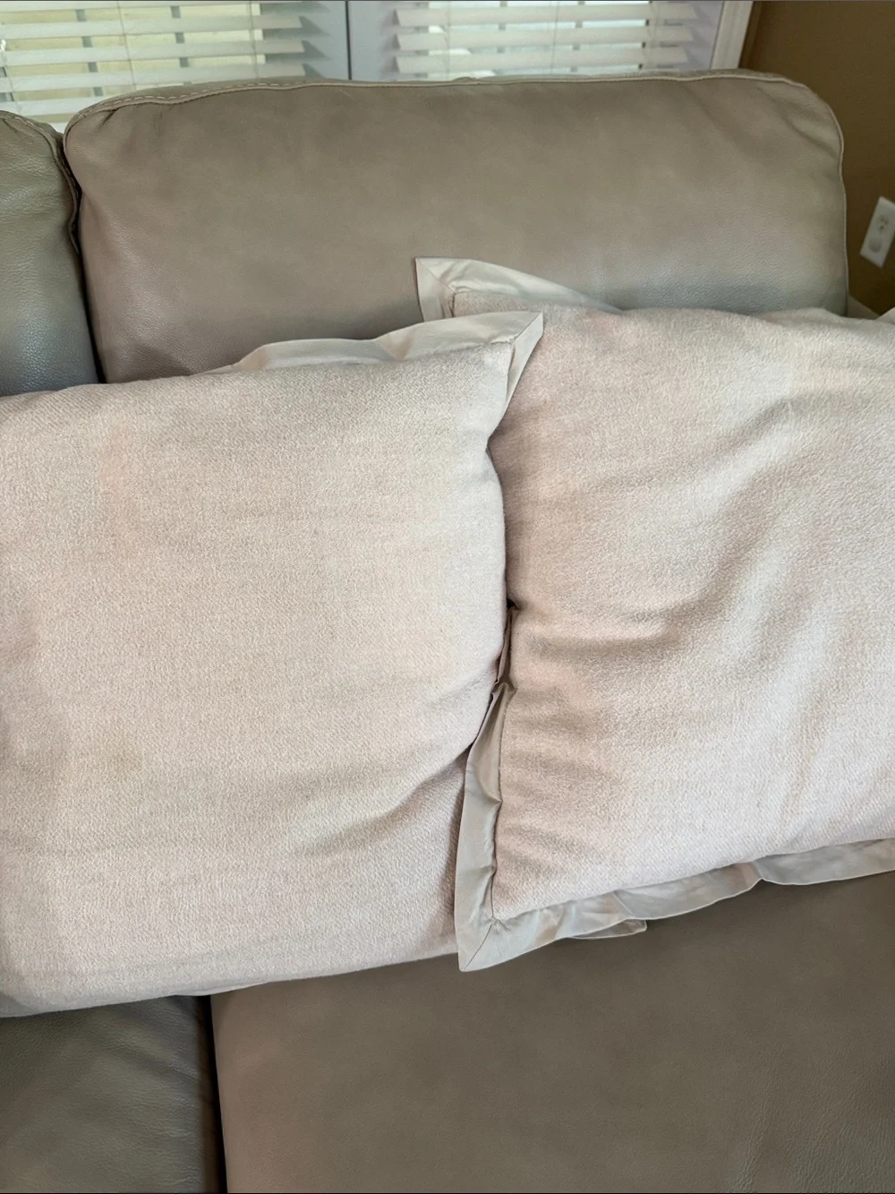 Neutral Cream Decorative Throw Pillow - Set